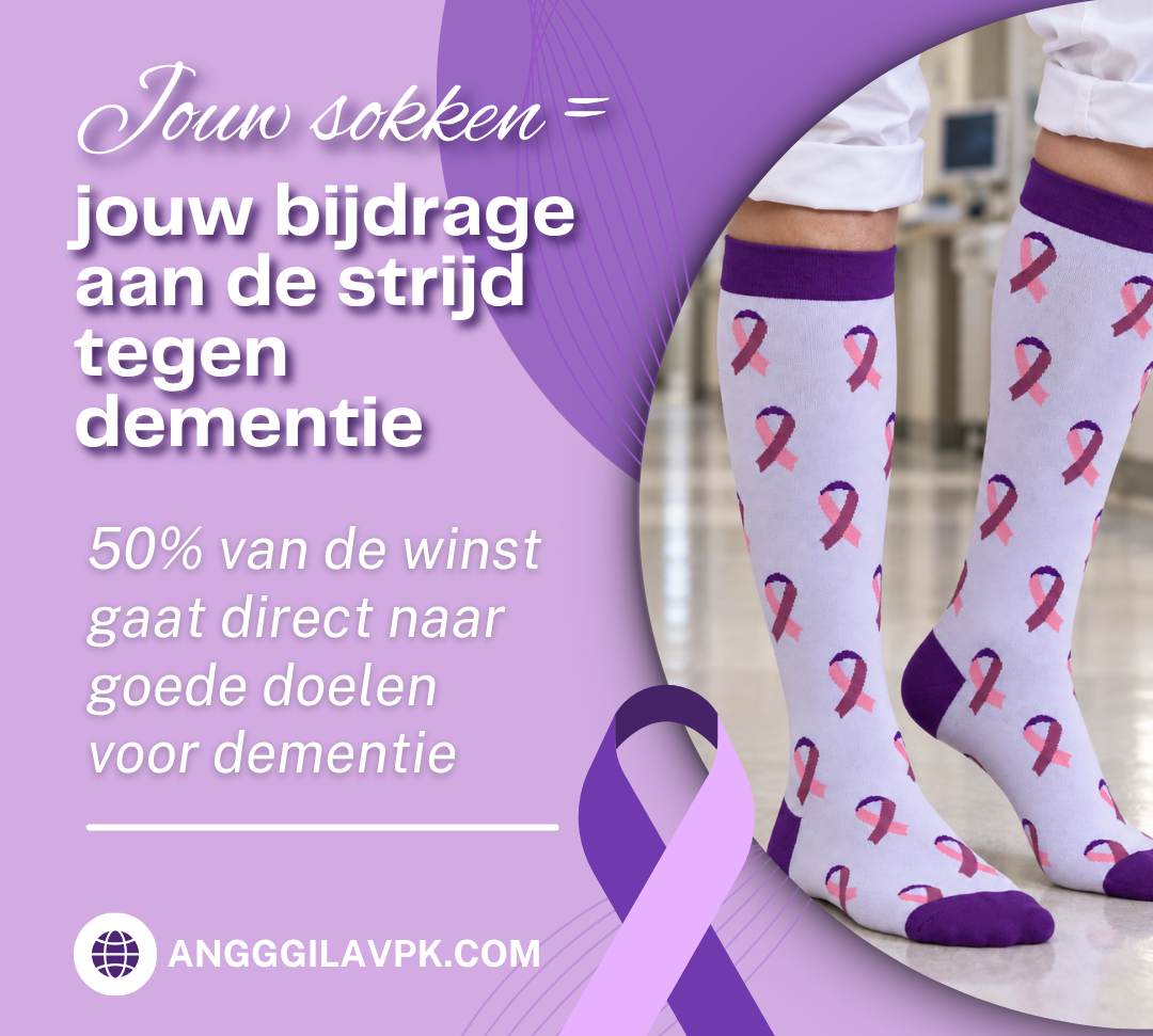 Dementie: feiten, cijfers en hoe jij meehelpt met onze Dementie Awareness compressiesokken