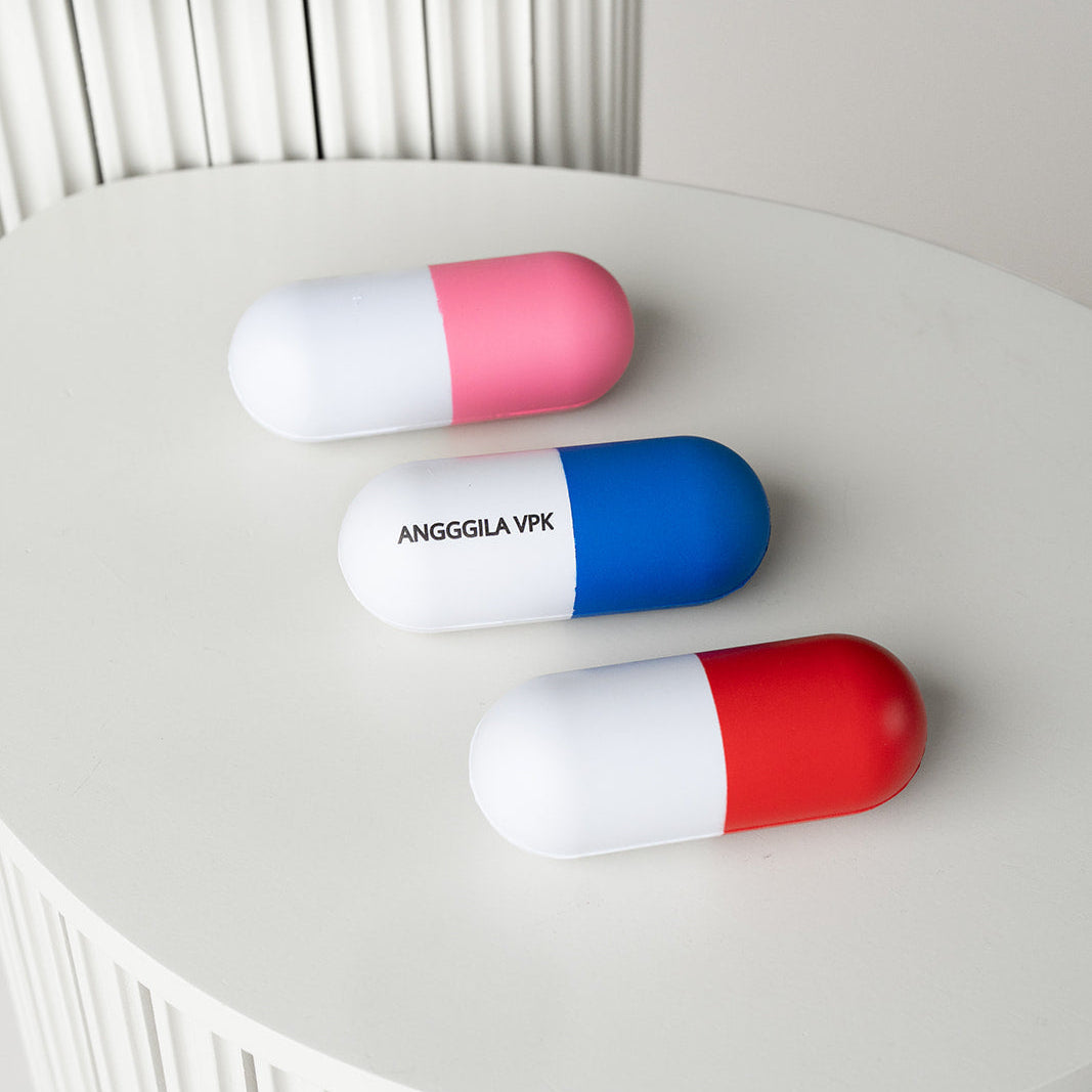 Pill stress ball