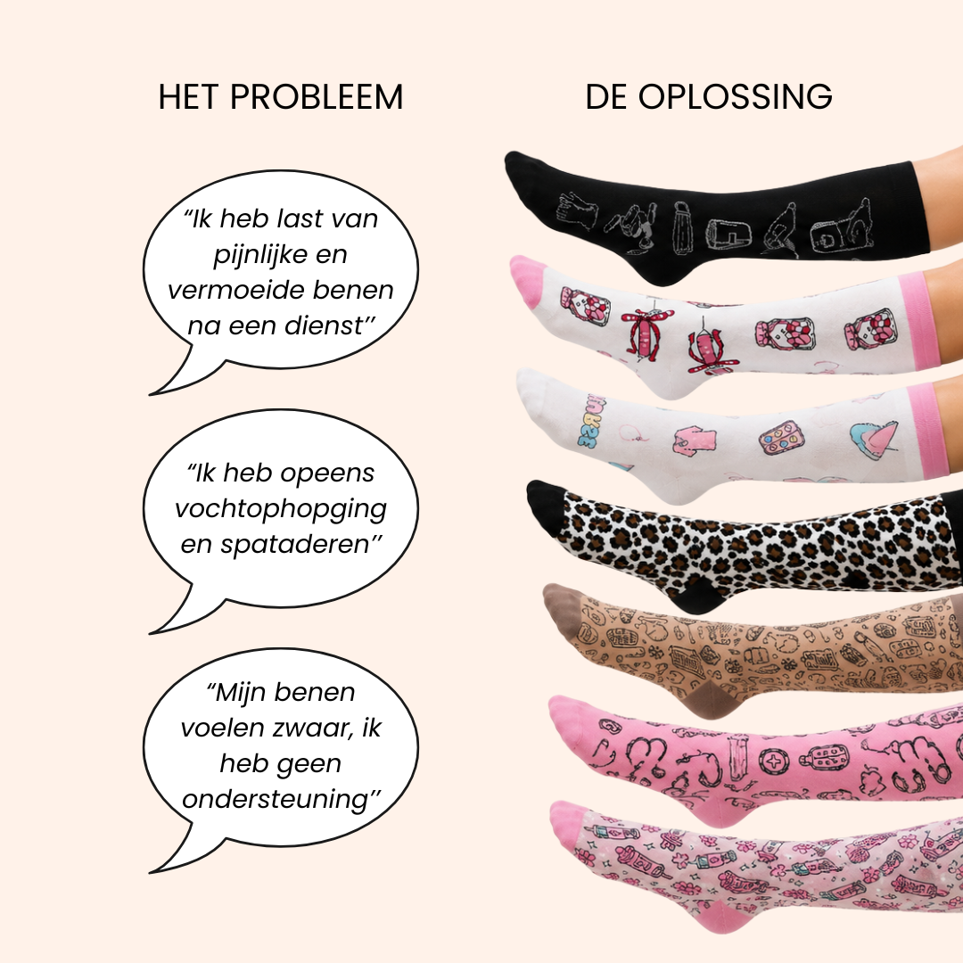 Compressiesokken Dementie Awareness 💜